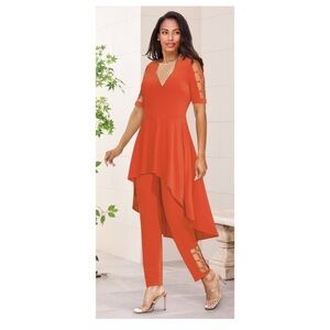 NWOT Ashro Metal Rings Pant Set